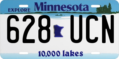 MN license plate 628UCN
