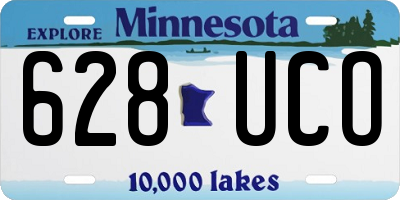 MN license plate 628UCO