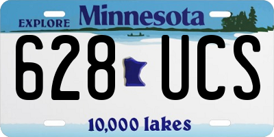 MN license plate 628UCS