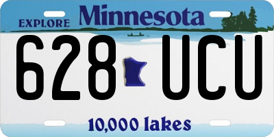 MN license plate 628UCU