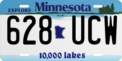 MN license plate 628UCW