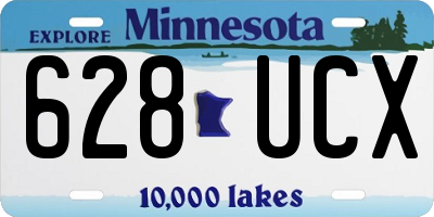 MN license plate 628UCX