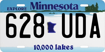 MN license plate 628UDA