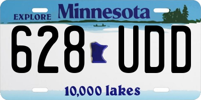 MN license plate 628UDD