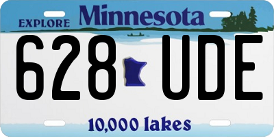 MN license plate 628UDE