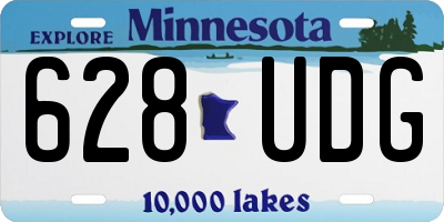 MN license plate 628UDG