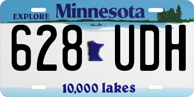 MN license plate 628UDH