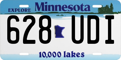 MN license plate 628UDI