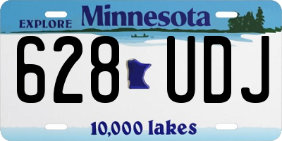 MN license plate 628UDJ