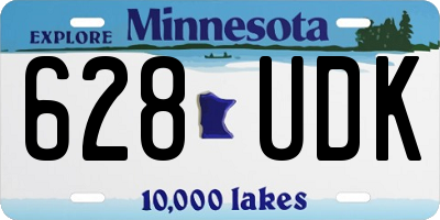 MN license plate 628UDK