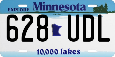 MN license plate 628UDL