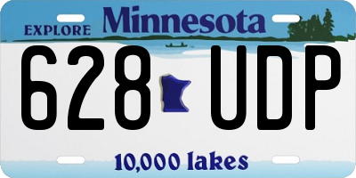 MN license plate 628UDP