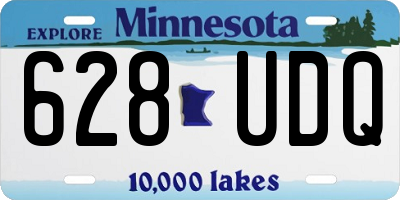 MN license plate 628UDQ