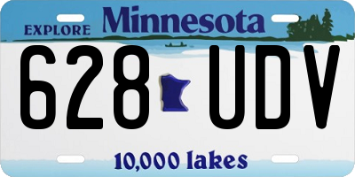 MN license plate 628UDV