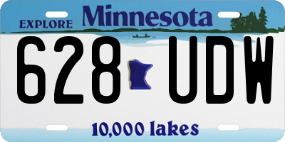 MN license plate 628UDW