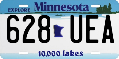 MN license plate 628UEA