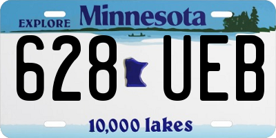 MN license plate 628UEB