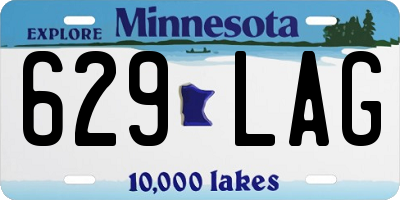 MN license plate 629LAG