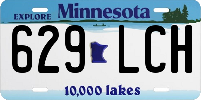 MN license plate 629LCH