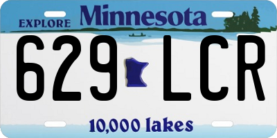 MN license plate 629LCR