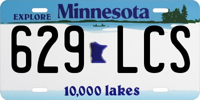 MN license plate 629LCS