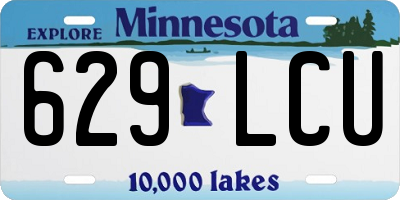 MN license plate 629LCU