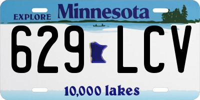 MN license plate 629LCV