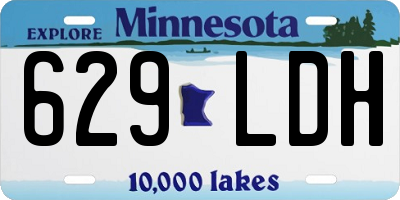 MN license plate 629LDH