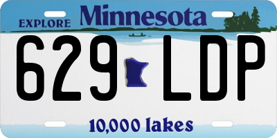 MN license plate 629LDP