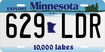 MN license plate 629LDR