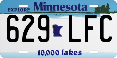 MN license plate 629LFC