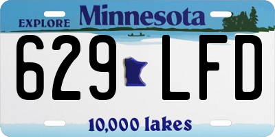 MN license plate 629LFD