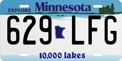 MN license plate 629LFG