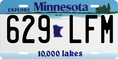 MN license plate 629LFM