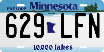 MN license plate 629LFN