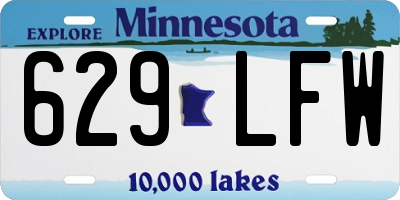 MN license plate 629LFW
