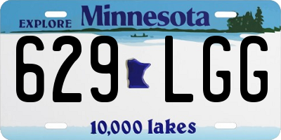 MN license plate 629LGG
