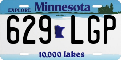 MN license plate 629LGP