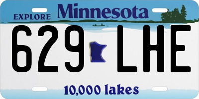 MN license plate 629LHE