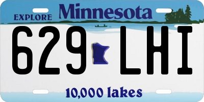 MN license plate 629LHI