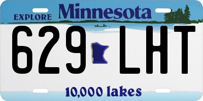 MN license plate 629LHT