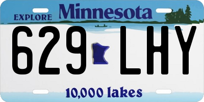 MN license plate 629LHY