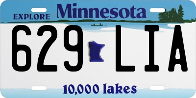 MN license plate 629LIA