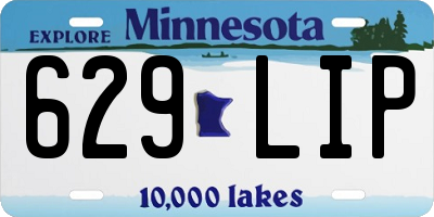 MN license plate 629LIP