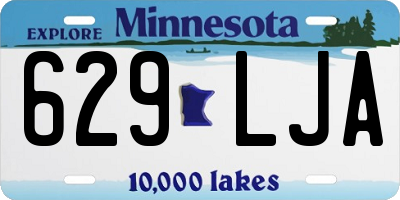 MN license plate 629LJA