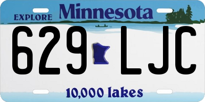 MN license plate 629LJC