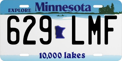 MN license plate 629LMF