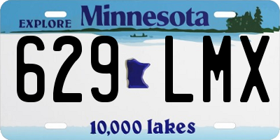 MN license plate 629LMX