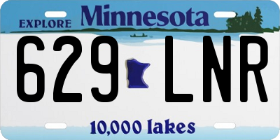 MN license plate 629LNR