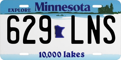 MN license plate 629LNS